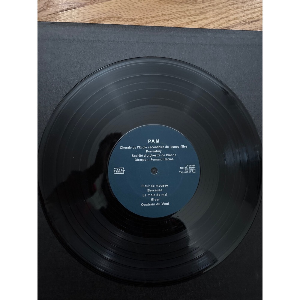 PAM Chorale de lecole secondaire de jeunes filles Porrentruy Vinyl Record